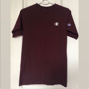 Authentic maroon Champion tee